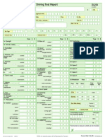 dl25 Driving Test Report Form PDF