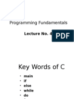 Programming Fundamentals - Lecture 04