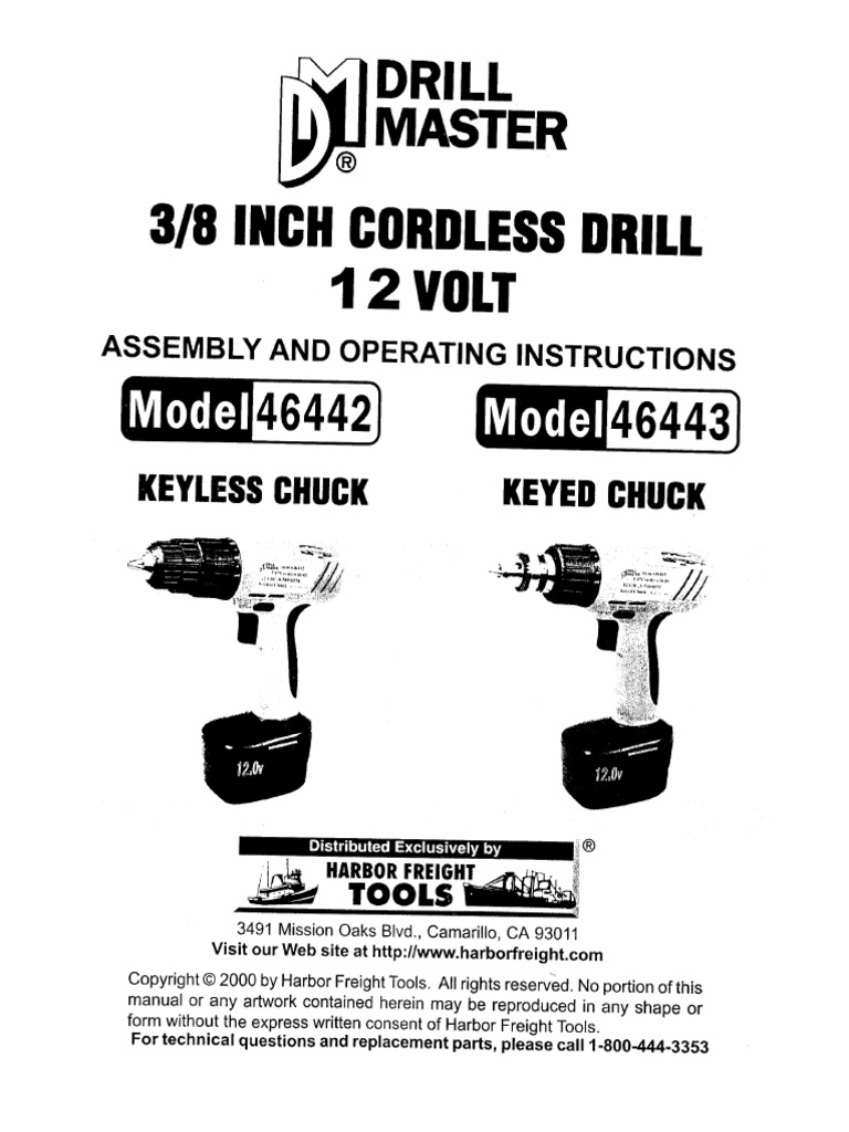 Drill Master Manual 46442 PDF Manufactured Goods Machines