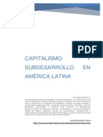 Capitalismo y Subdesarrollo en América Latina