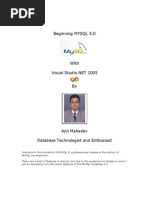 Download Beginning MYSQL 5 with Visual Studio NET 2005 by Adnan Ali SN2630643 doc pdf