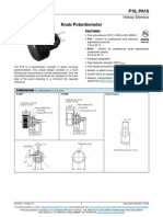 P16, PA16 Knob Potentiometer Specs & Data Sheet