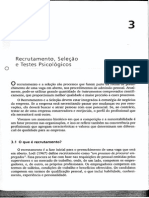 Recrutamento Seleção e Testes Psicológicos