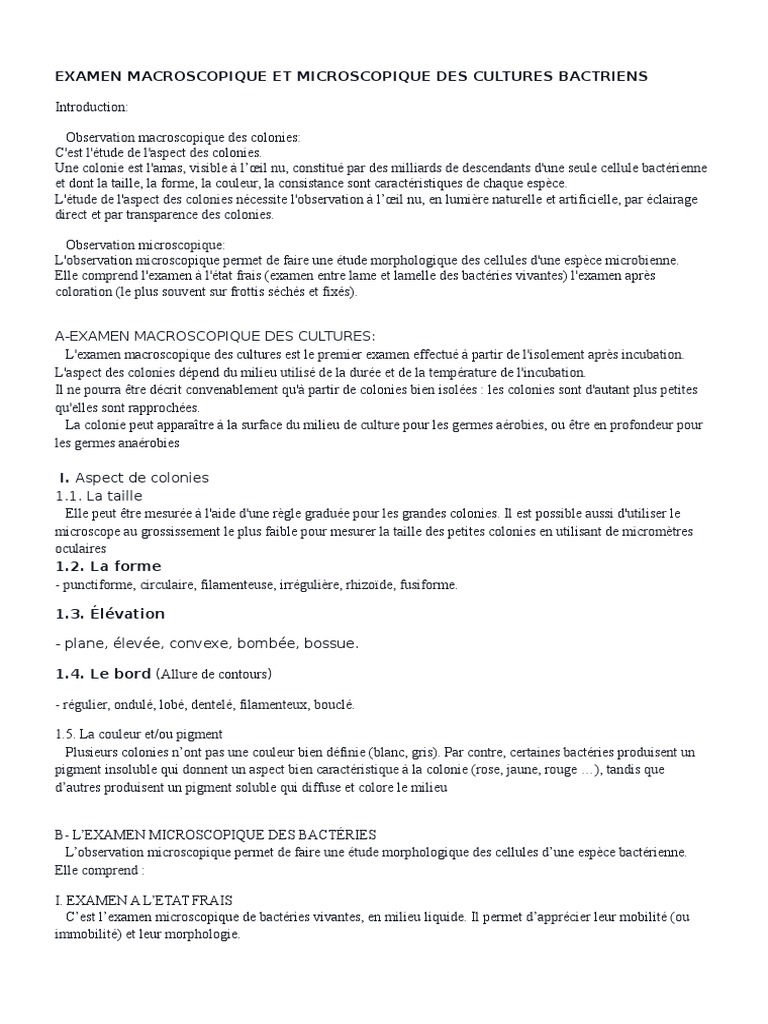 Compte Rendu Tp Analyse Microbiologique Du Lait