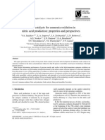 Oxide catalysts for ammonia oxidation in nitric acid production