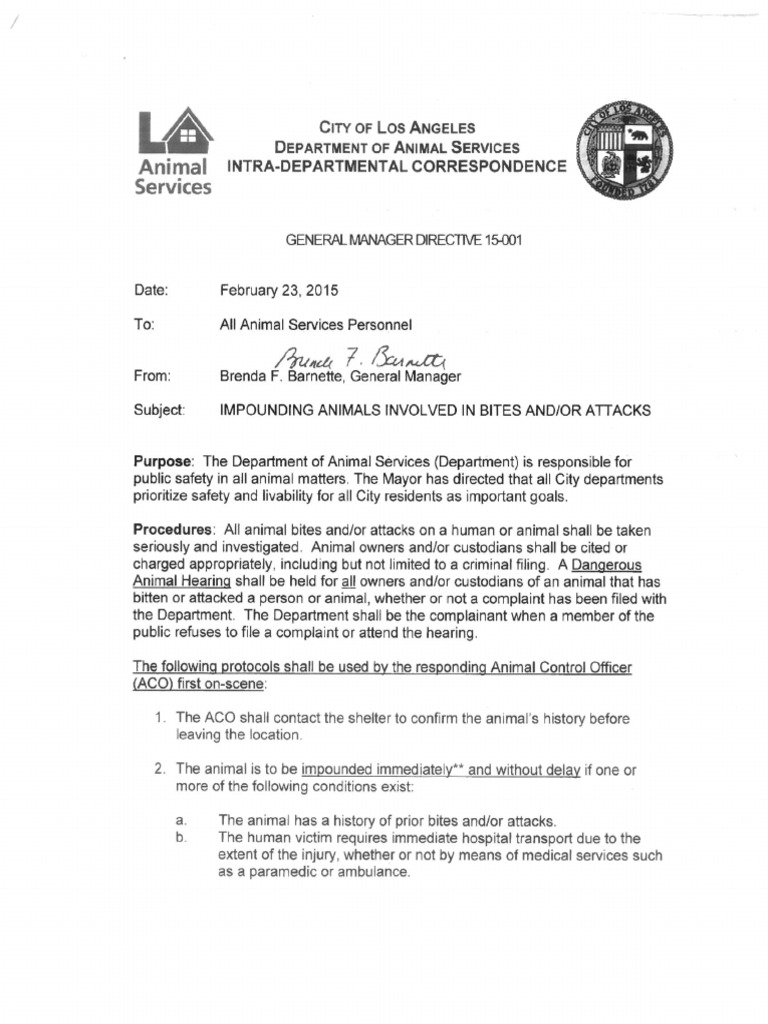LAAS General Manager Directive 15-001 | PDF