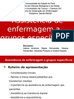 Assistência de enfermagem a grupos específicos