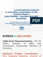 Enhancing Transnational Research & Innovation Cooperation in The Danube Region: Workshop