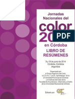 Jornadas Nacionales Del Color 2014 en Córdoba: Libro de Resúmenes