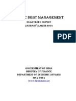 Public Debt Management: Quarterly Report January-March 2014