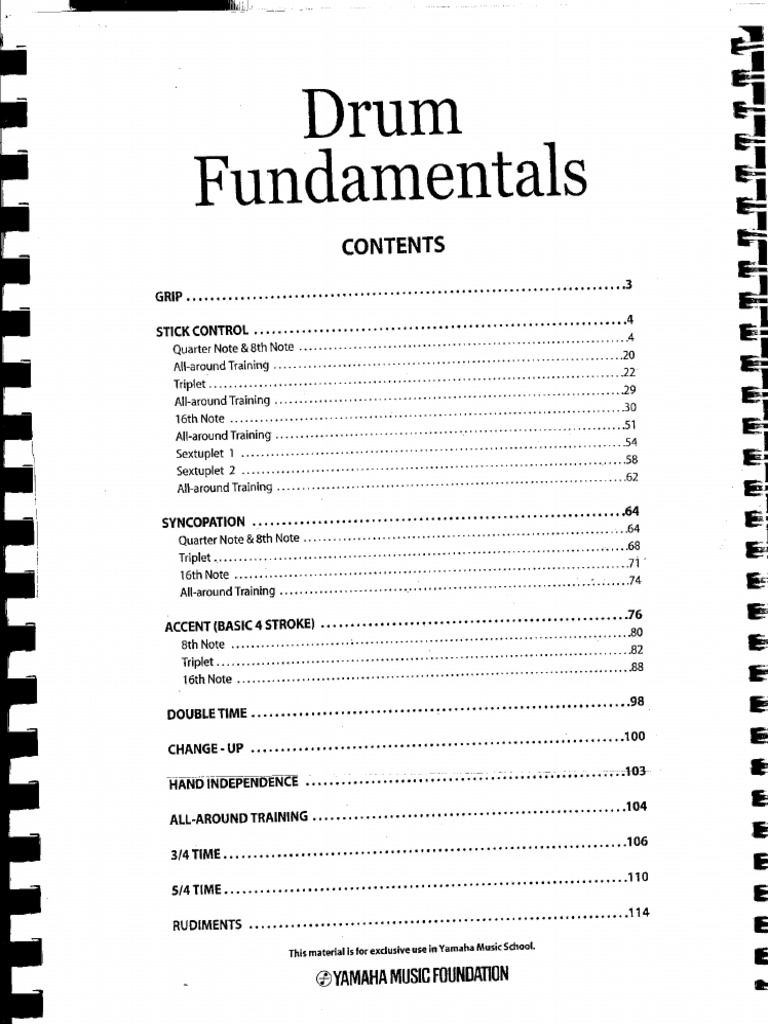 Drum Fundamentals