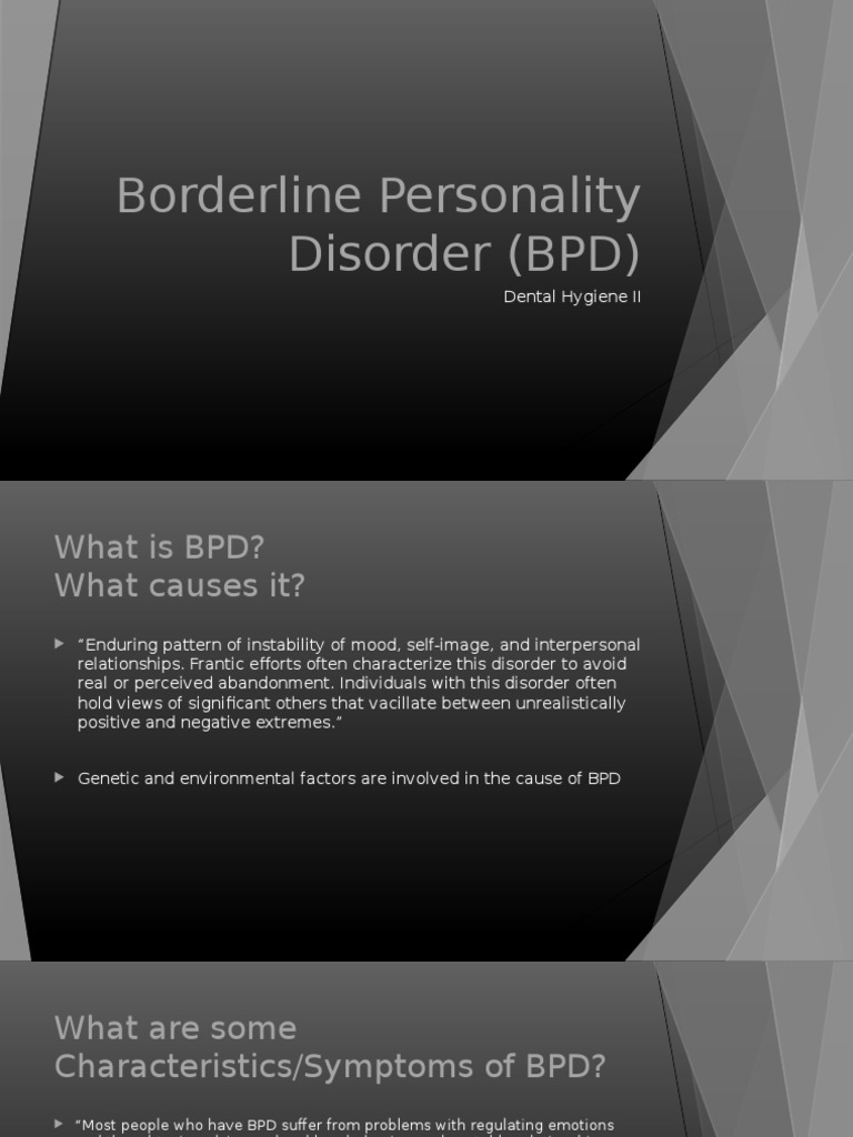 Student Example Borderline Personality Disorder PDF Borderline Personality Disorder 