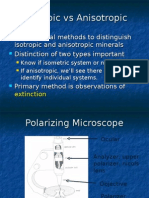 Isotropic and Anisotropic Minerals