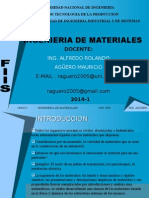 Clase 1ingeniera de Materiales 2014-1