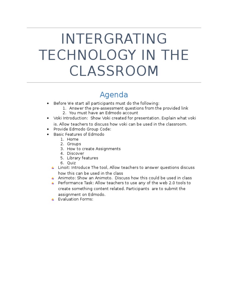 Integrating Technology in Education | PDF | Computers