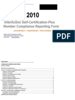 2010 Self-Certification-Plus Compliance Form