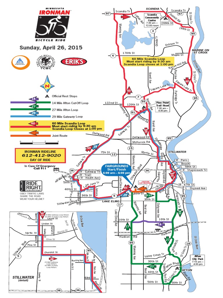MN Ironman Bike Ride Routes PDF
