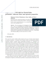 Higher Order SUSY-QM For P Oschl-Teller Potentials: Coherent States and Operator Properties