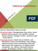 Tata Cara Pemberian Nama Marga TUGAS ST 2014 KLMPK 8