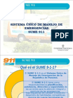 Sistema Único de Manejo de Emergencias SUME 911