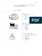 Paper 1 Four Possible Answers. Choose The Best Answer From The Answers Marked A, B, C and D. Questions 1 - 4 Best Word To Fill in The Blanks