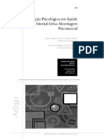Ação Psicológica Em Saúde Mental. Uma Abordagem Psicossocial