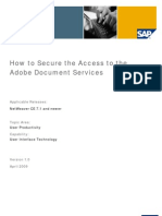 How To Secure The Access To The Adobe Document Services