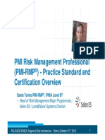 PMI RMP RiskManagementStandardAndCertificationOverview