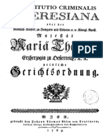 Constitutio Criminalis Theresiana 1768 