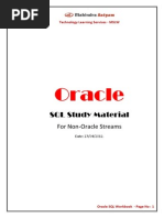 SQL Study Material-Other Stream