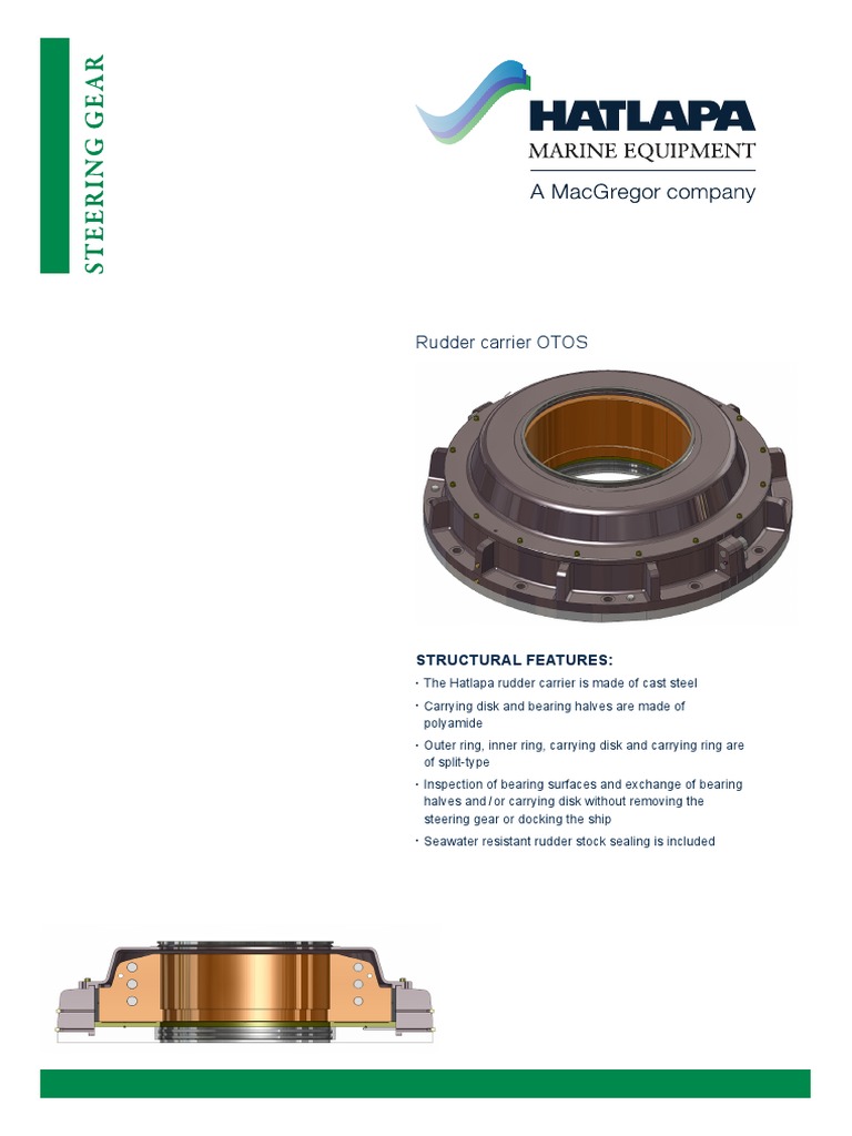 Hatlapa Steering Gear Rudder Carrier OTOS PDF