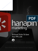 30 Excel Tricks To Save Your PPC Life - Hanapin Marketing