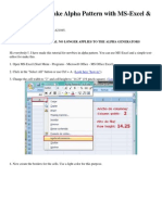 ( (How To... ) ) Make Alpha Pattern With MS-Excel & Text-Editor