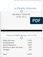 Monroe Public Schools: Budget Update 2010-2011