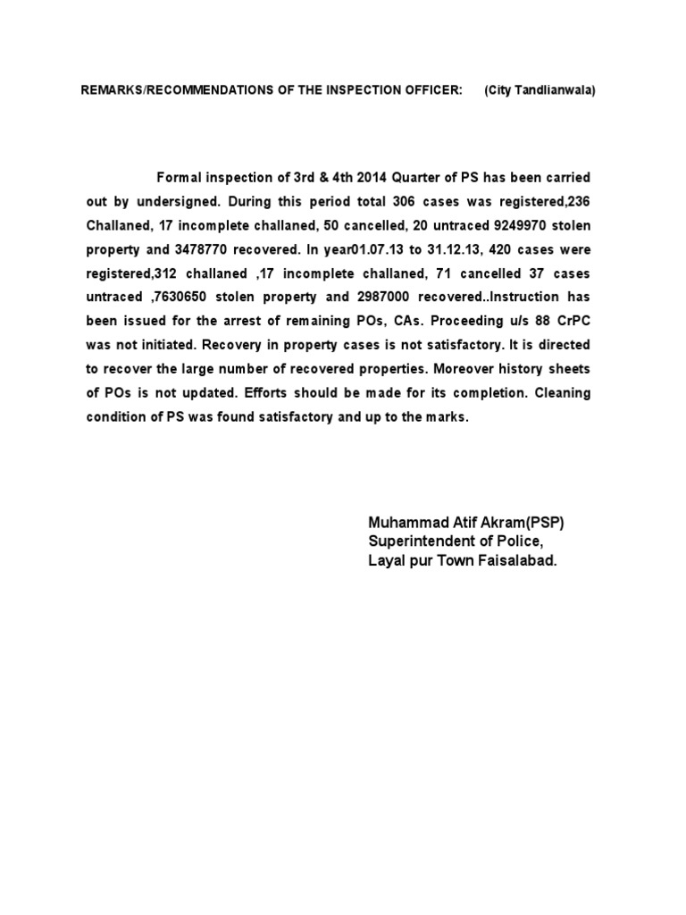 Formal Inspection of 3rd | PDF