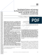 Psychological Features and Outcomes of the Back School Treatment in Patients With Chronic Non-specific Low Back Pain. a Randomized Controlled Study.