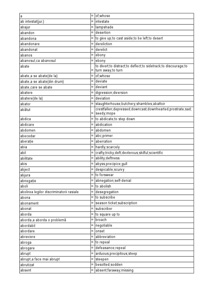 Dictionar Complet Stuff PDF Nature
