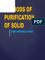 Methods of Purification of Solid