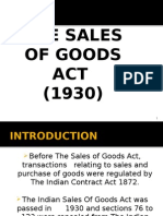 Sales of Goods Act