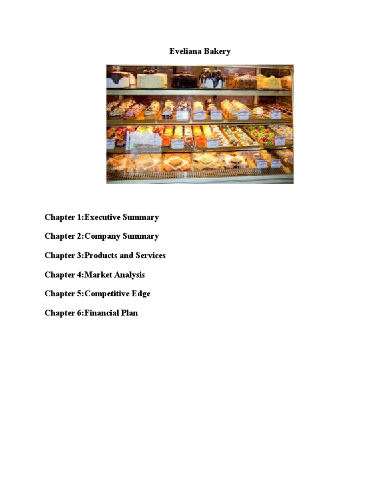 dessert business plan example