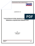 Valuation of Steel Manufacturing Firms: Merger &