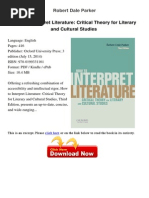 Download How to Interpret Literature Critical Robert Dale 15620467 by carmo-neto SN263136129 doc pdf