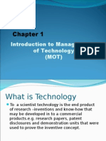 Chapter 1 Introduction To Management of Technology