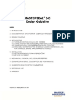 MASTERSEAL 345 Design Guideline 2009