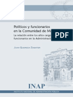 Quereda J. Políticos y Funcionarios en La Comunidad de Madrid