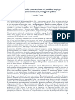 Per la ripresa della contrattazione nel pubblico impiego.                            Presupposti finanziari e presupposti politici