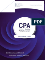 Certified Public Accountant Course Book Unit 1 Finance