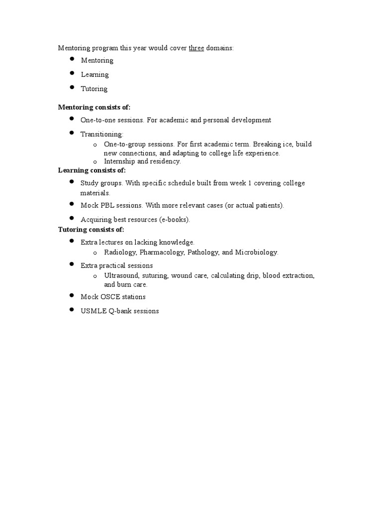 Comprehensive Mentoring and Tutoring Program | PDF