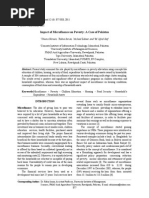 Impact of Microfinance on Poverty in Pak