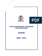 ActualizaciÓn Del Programa de Estabilidad